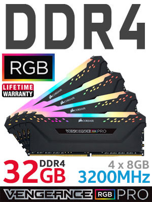 Corsair Vengeance RGB PRO 16GB 3200MHz DDR4 Memory