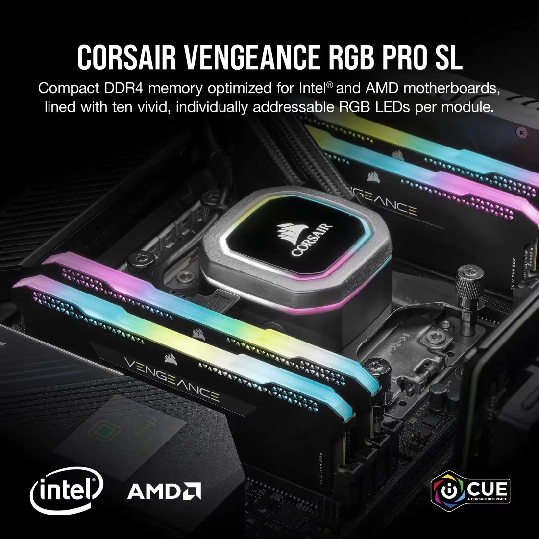 CORSAIR VENGEANCE RGB PRO SL 16GB DDR4 4000MHz C18 Kit | Evetech