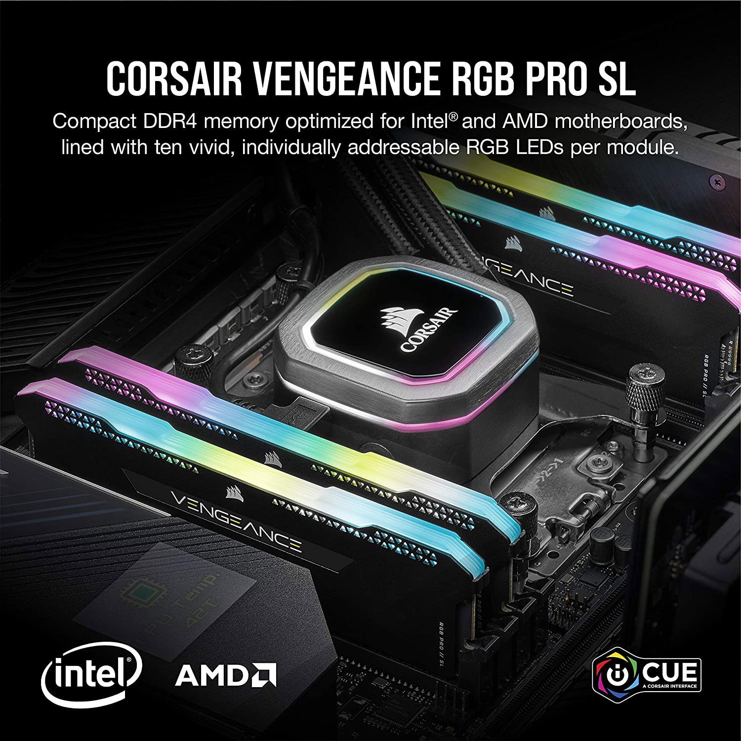 Corsair Vengeance RGB PRO SL 32GB 4000MHz C18 DDR4 Black- Best