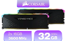 Corsair Vengeance RGB RS 32GB (2x16GB) DDR4-3600 Memory Kit | Evetech