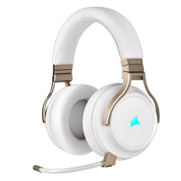 Corsair VIRTUOSO RGB Wireless Gaming Headset - Pearl | Exceptional