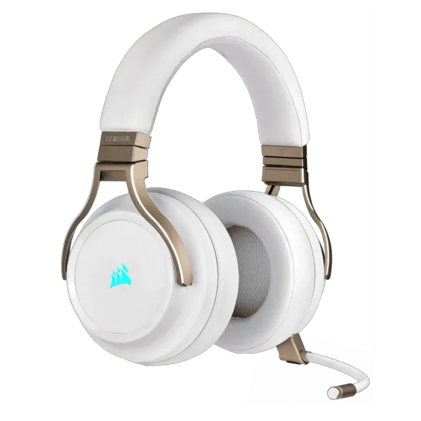 Corsair VIRTUOSO RGB Wireless Gaming Headset - Pearl | Exceptional