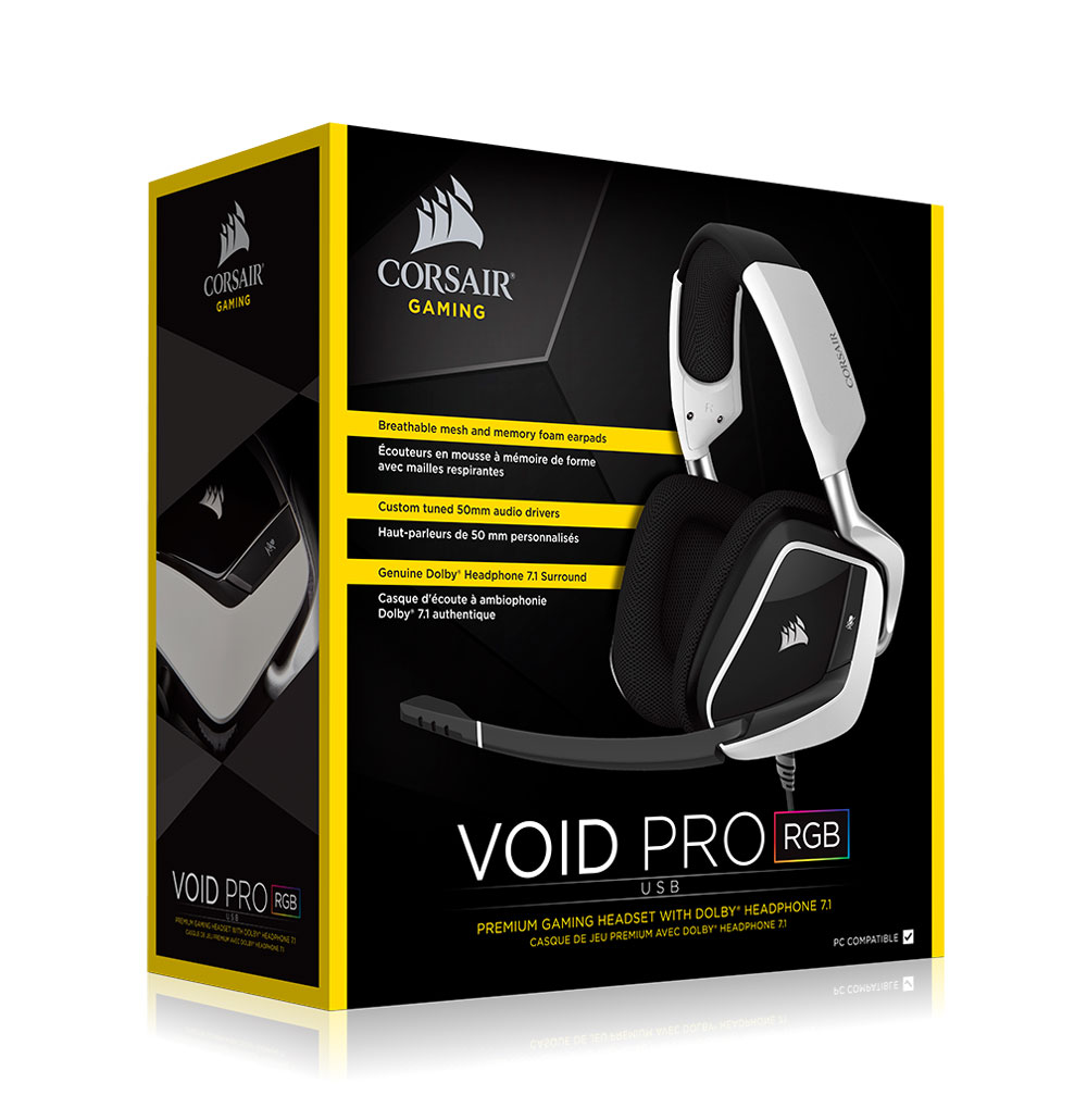 Corsair VOID Pro RGB USB Gaming Headset White Best Deal South