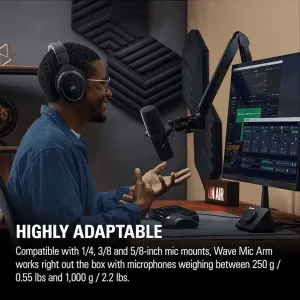 Corsair Wave Mic Arm - Professional Microphone Boom Arm for Streaming & Podcasting - image 9