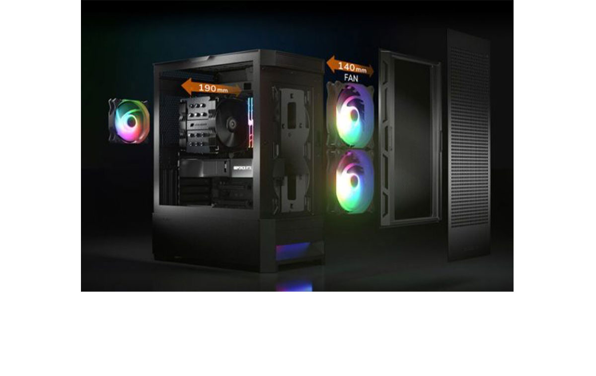 Cooling Inside Duoface RGB Gaming Case