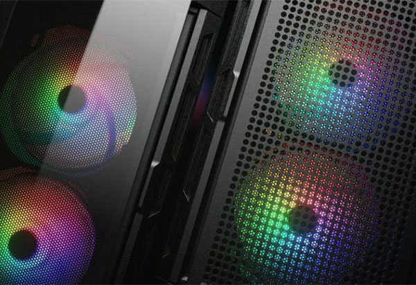 Tempered Glass and Airflow Panel of Duoface RGB Gaming Case