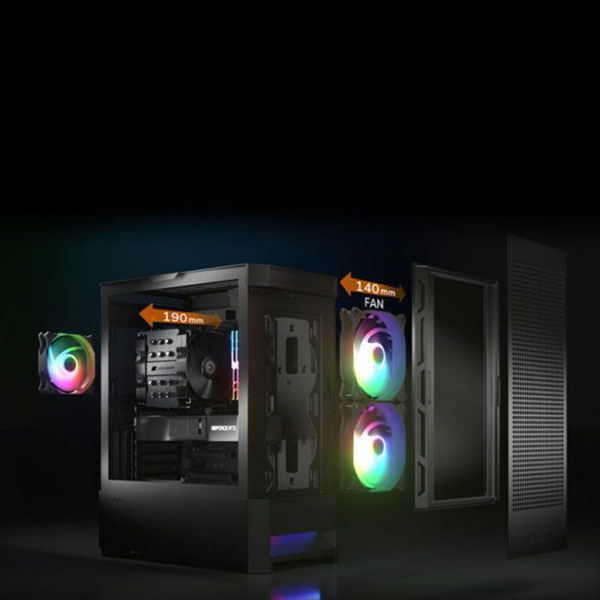 Cooling Inside Duoface RGB Gaming Case