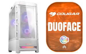 Cougar Duoface RGB Gaming Case White Cougar Duoface RGB Gaming Case White - Image 1