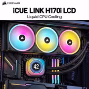 CORSAIR iCUE Link H170i LCD 420mm AIO CPU Cooler (Black) - image 2