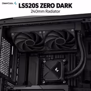 DeepCool LS520S Zero Dark 240mm AIO Liquid CPU Cooler - image 2