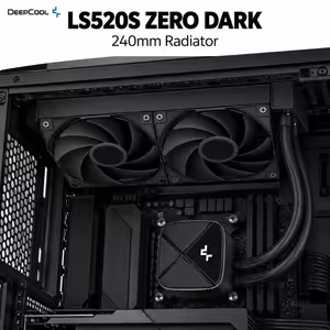 DeepCool LS520S Zero Dark 240mm AIO Liquid CPU Cooler - image 2