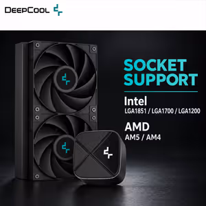 DeepCool LS520S Zero Dark 240mm AIO Liquid CPU Cooler - image 5