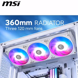MSI MAG CoreLiquid A13 360 Liquid Cooler (White) - image 4