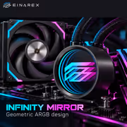 EINAREX FLUX 120 CPU Liquid Cooler Black - Pure Copper - image 5