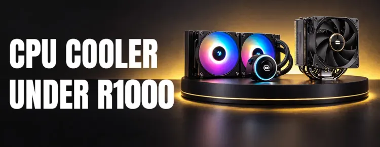 Budget CPU cooler under R1000 South Africa — best air coolers & compact AIOs for gaming and productivity