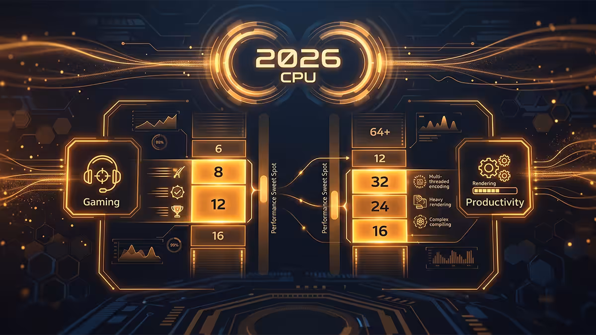 2026 CPU core-count sweet spots