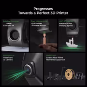 Creality K1C 3D Printer, Carbon Fibre Capable - image 9