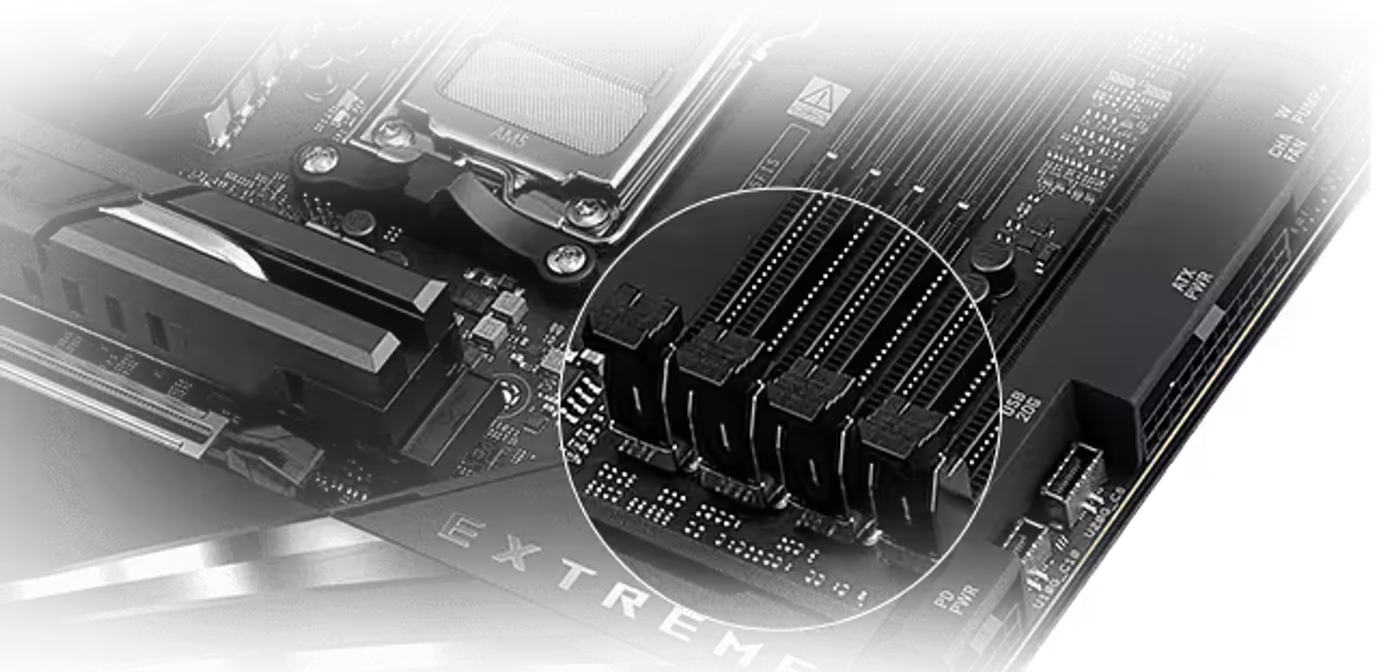 The ROG Crosshair X870E Extreme supports NitroPath DRAM Technology