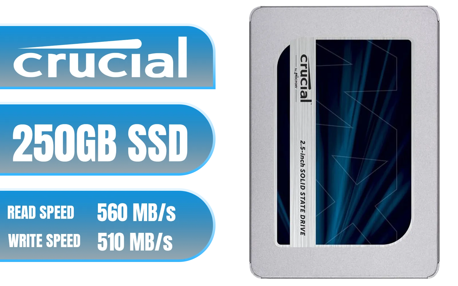 2.5インチ SSD 4個　500GB 250GB 128GB Crucial MX500 250GB SATA 2.5