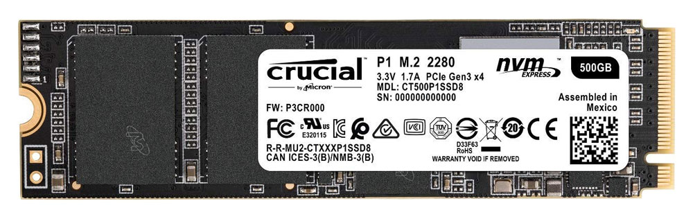 Crucial P1 500GB NVMe SSD Best Deal South Africa