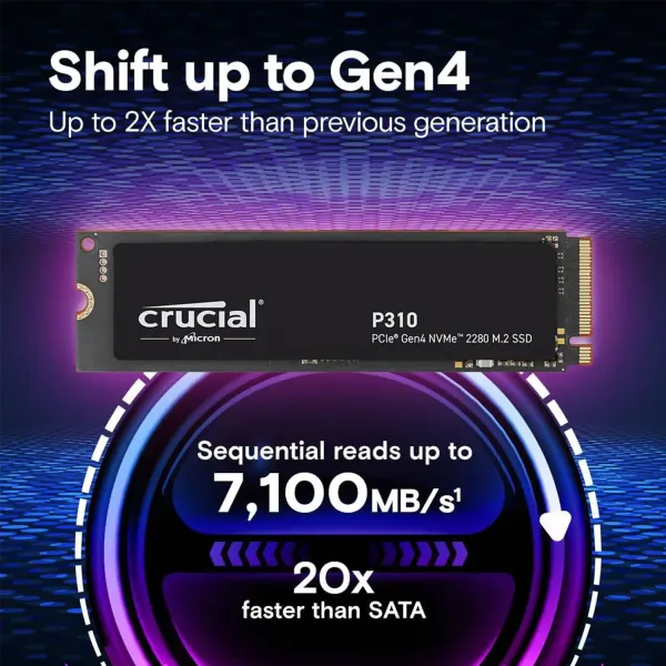Crucial P310 1TB M2 NVMe SSD - Fast & Reliable Storage Upgrade