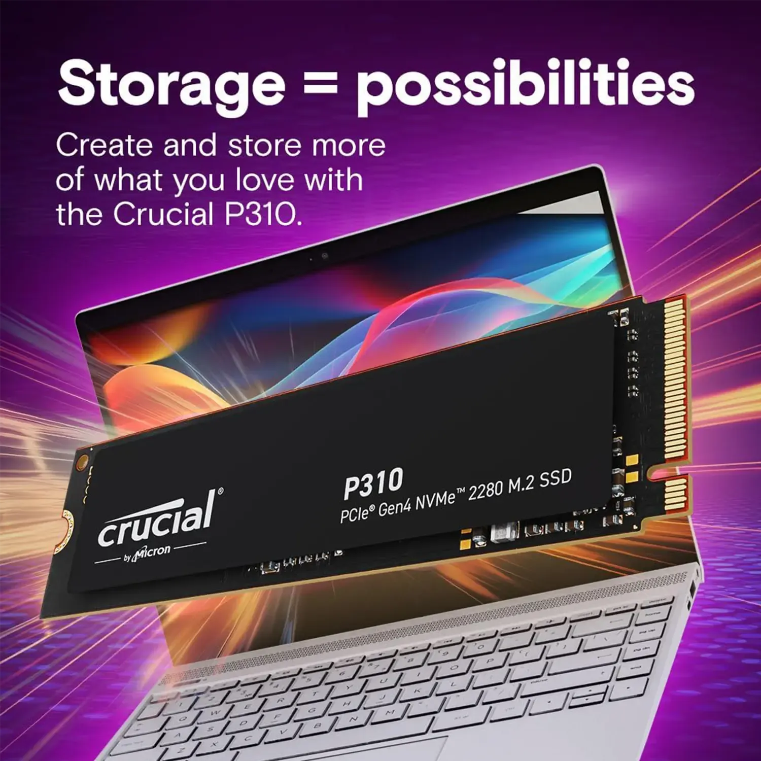 Crucial P310 1TB M2 NVMe SSD - Fast & Reliable Storage Upgrade