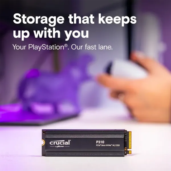 Crucial P310 1TB M.2 NVMe SSD with Heatsink – Fast & Reliable