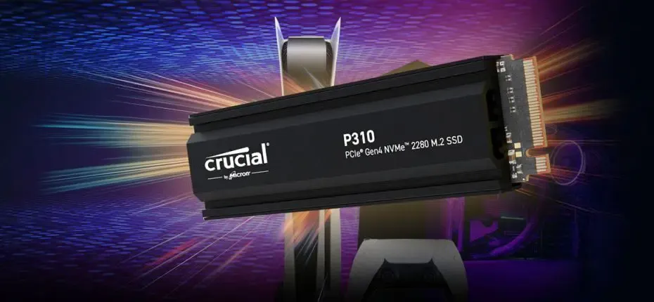 Crucial P310 1TB M.2 NVMe SSD with Heatsink – Fast & Reliable