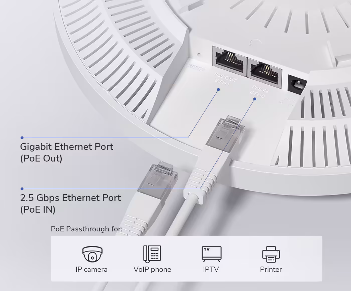 Shielded 2.5 Gbps Ethernet port offering high-speed and interference-resistant network connections