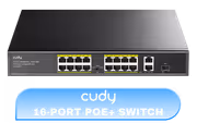 CUDY FS1018PS1 16-Port PoE+ Fast Ethernet Switch - image 1