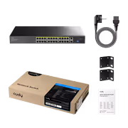 CUDY 24-Port PoE+ Switch 300W | 2× Gigabit + SFP - image 3