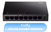 Cudy GS108 8‑Port Gigabit Unmanaged Switch — Low Power - image 1