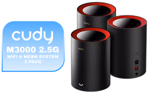 Cudy M3000 WiFi 6 Mesh System 3-Pack | Fast Whole Home WiFi - image 1