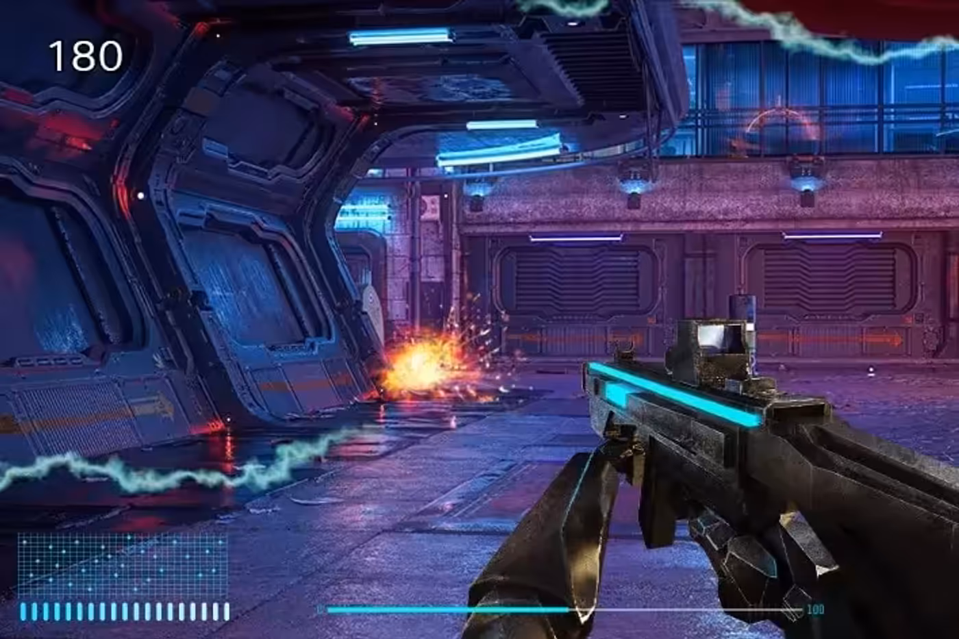 Gaming screen showing an FPS counter in the corner