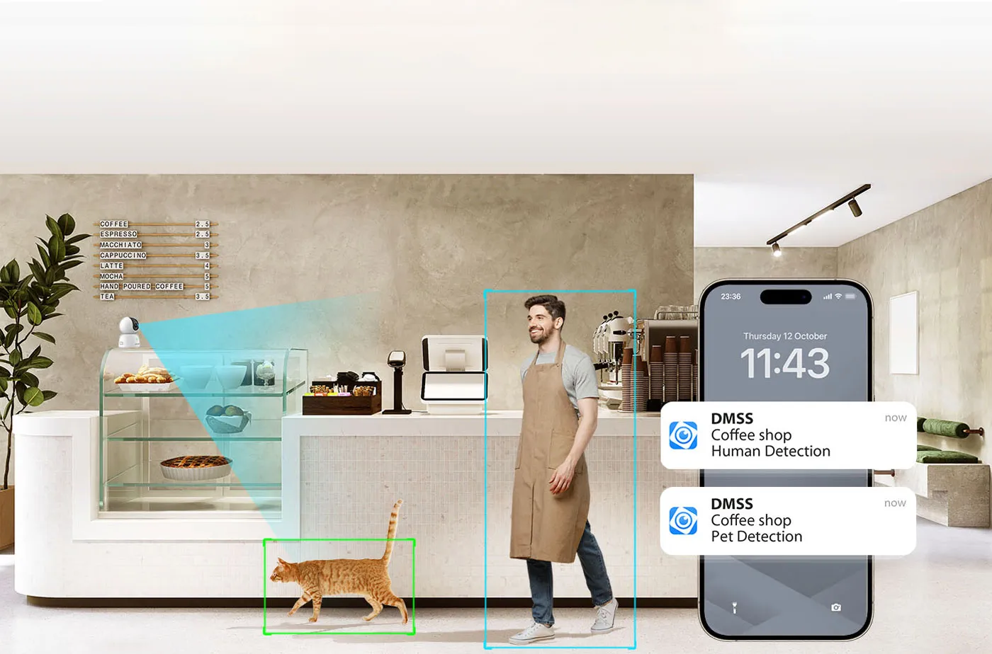 Dahua 5MP Indoor Security Camera Smart Alerts - Desktop