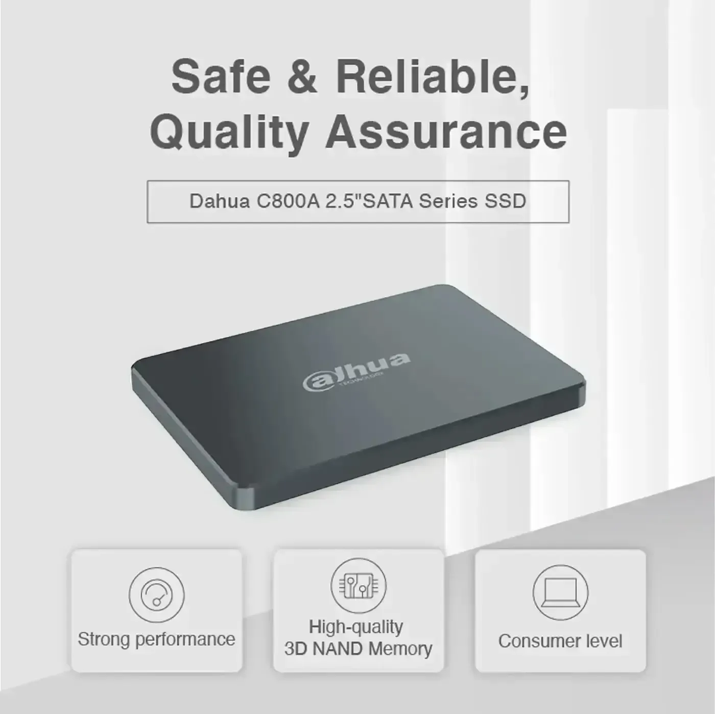 Dahua C800A 1TB 2.5-inch SATA solid state drive shown from above