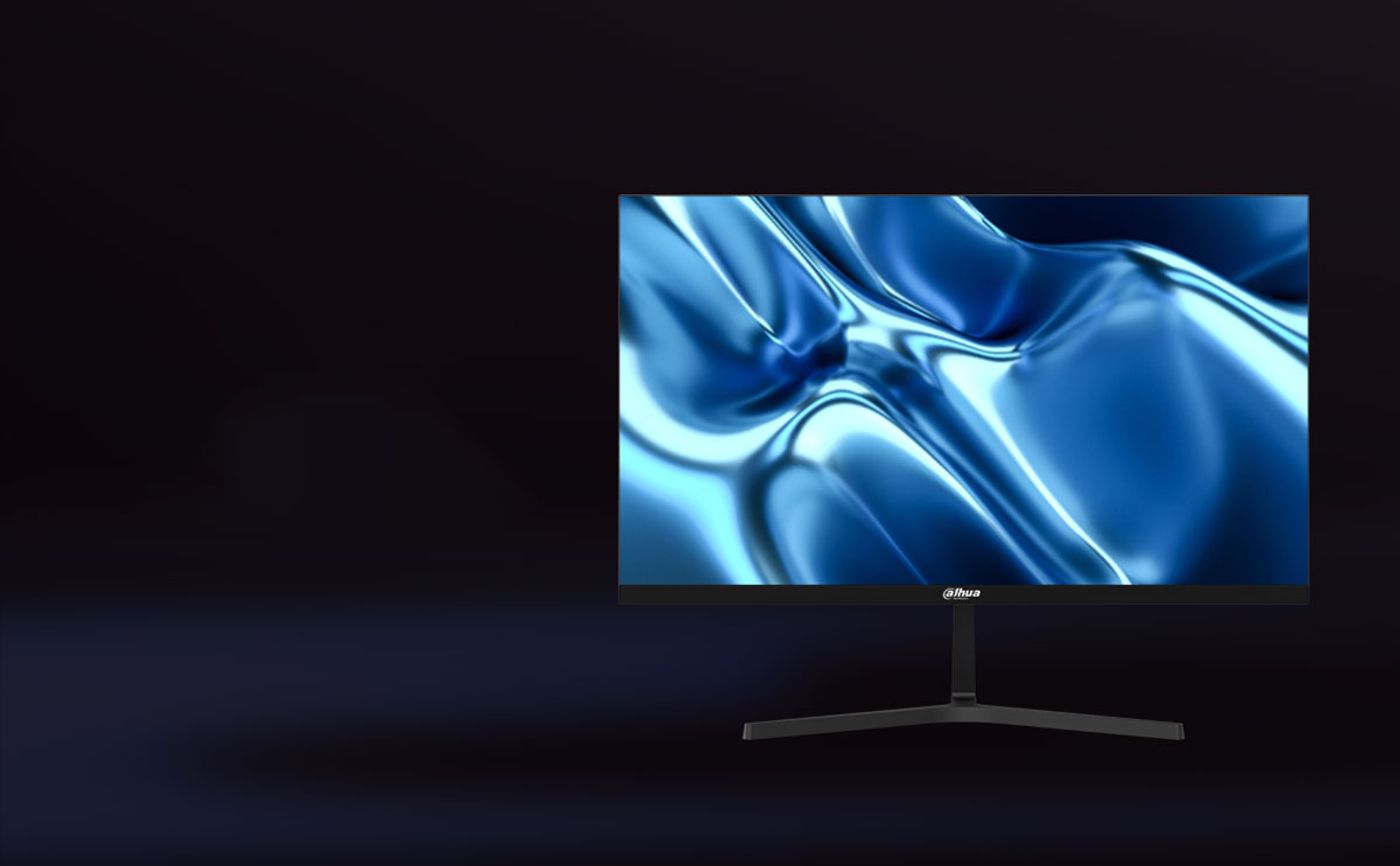 Dahua Full HD monitor shown from the front on a desk