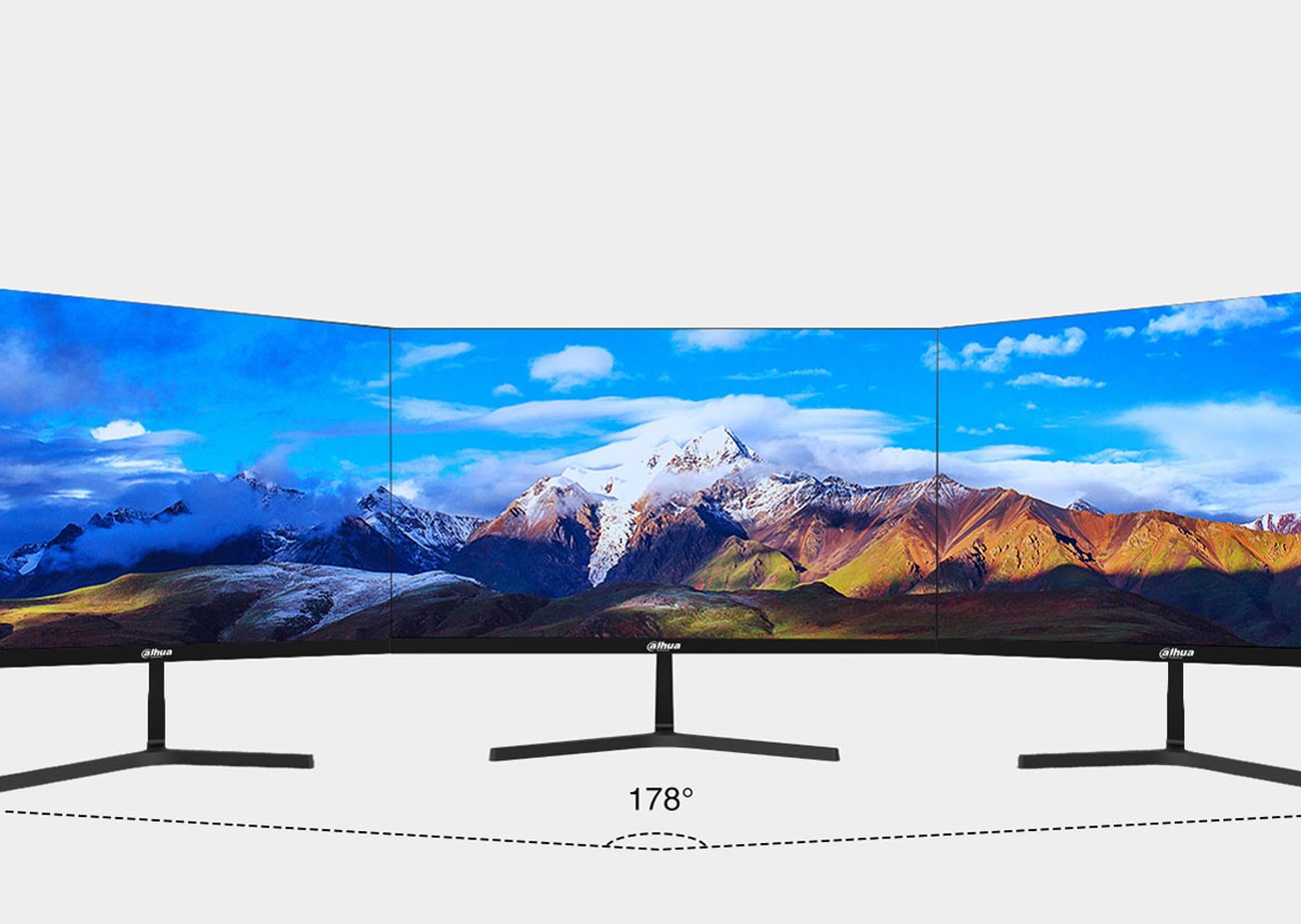 Full HD content filling the screen of a Dahua monitor