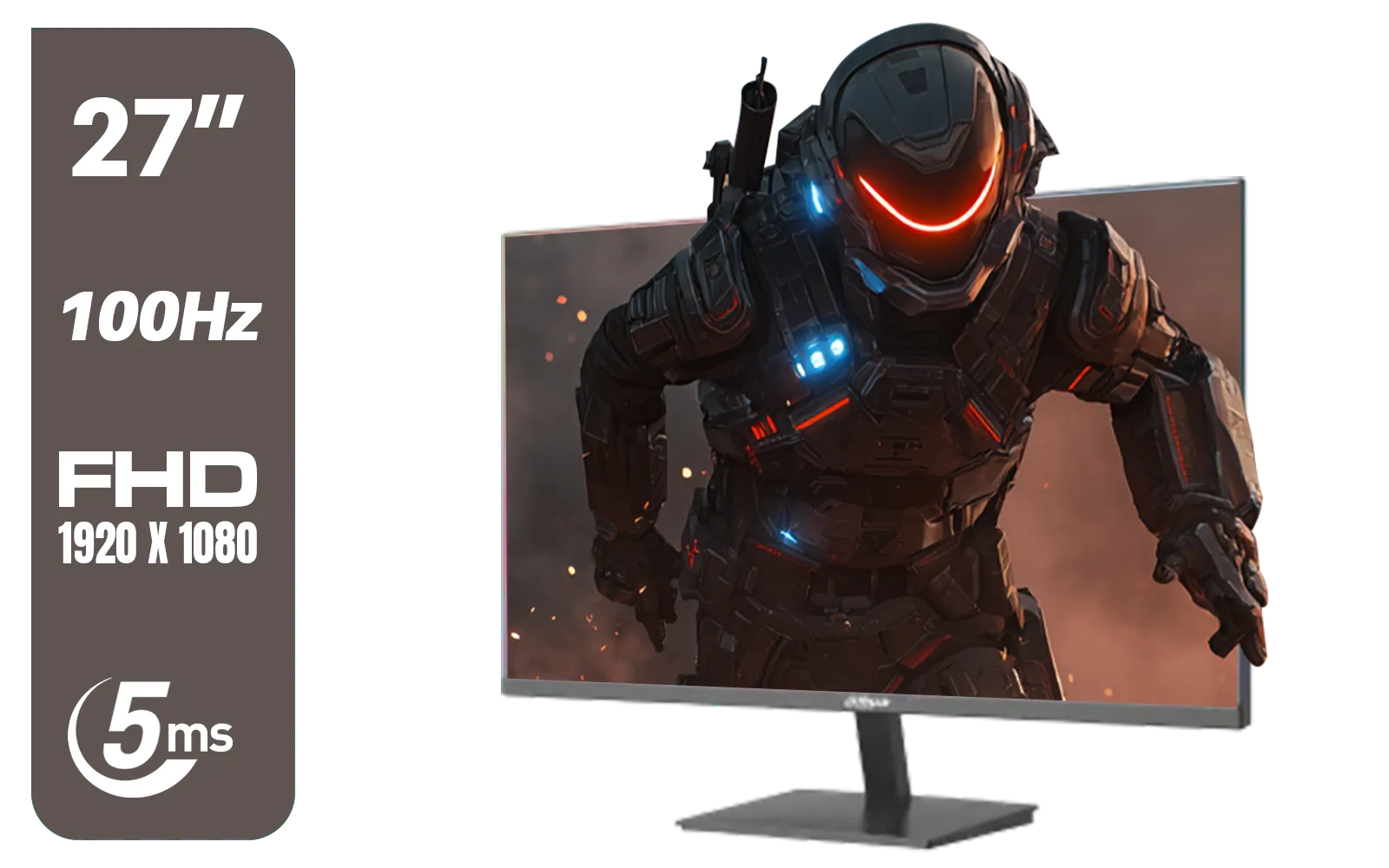 DAHUA DHI-LM27-A201X 27" LED Monitor / Ultra-narrow bezel / IPS Level-Display / 5ms Response Time / FHD 1920x1080 / 100Hz Refresh Rate / Low Blue Light / DHI-LM27-A201X