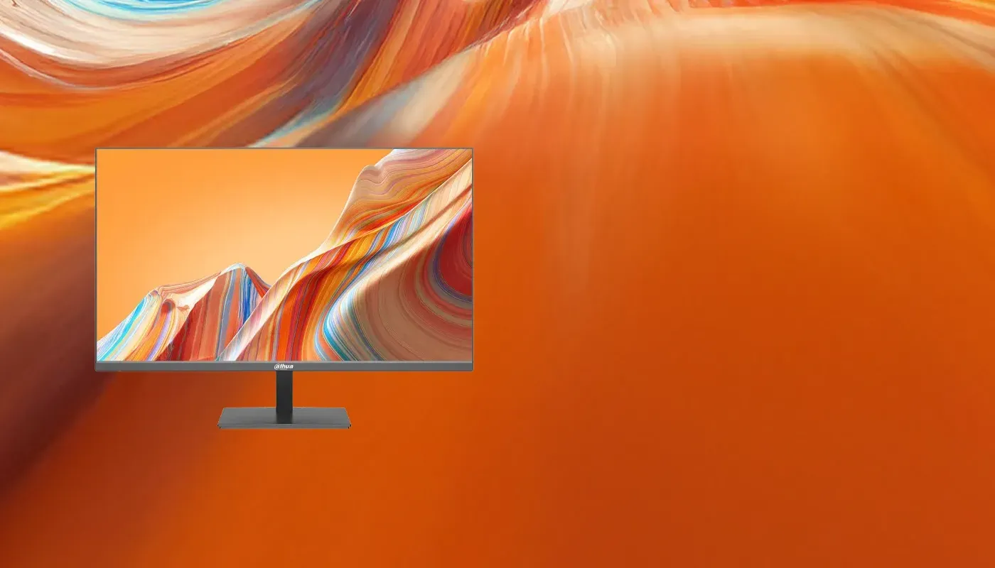 Close view of the 2mm ultra-slim bezel on the Dahua LM24-A201X monitor