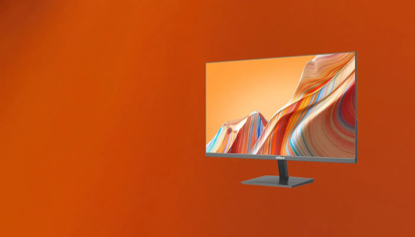 The Dahua LM24-A201X viewed from an angle showing consistent colour across the IPS panel