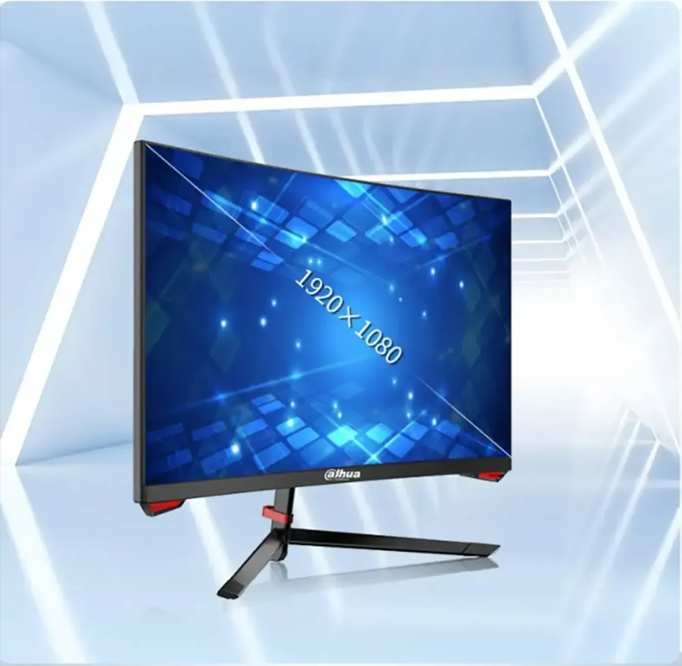 Rear view of the DAHUA 23.6-inch Full HD curved gaming display