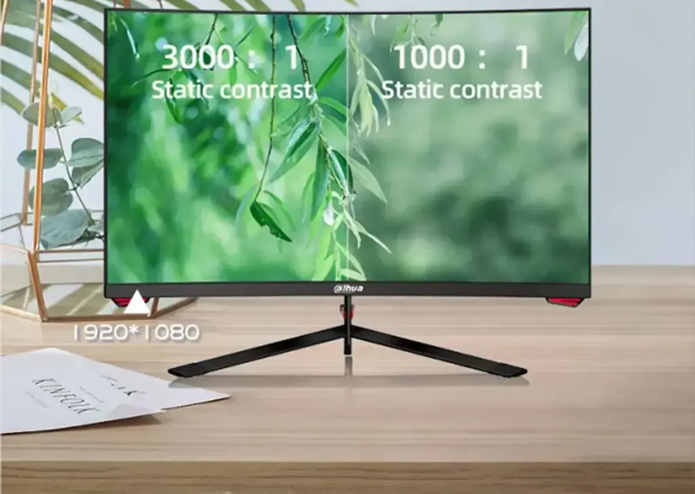 Comparison of light and shadow detail using the 3000:1 contrast ratio