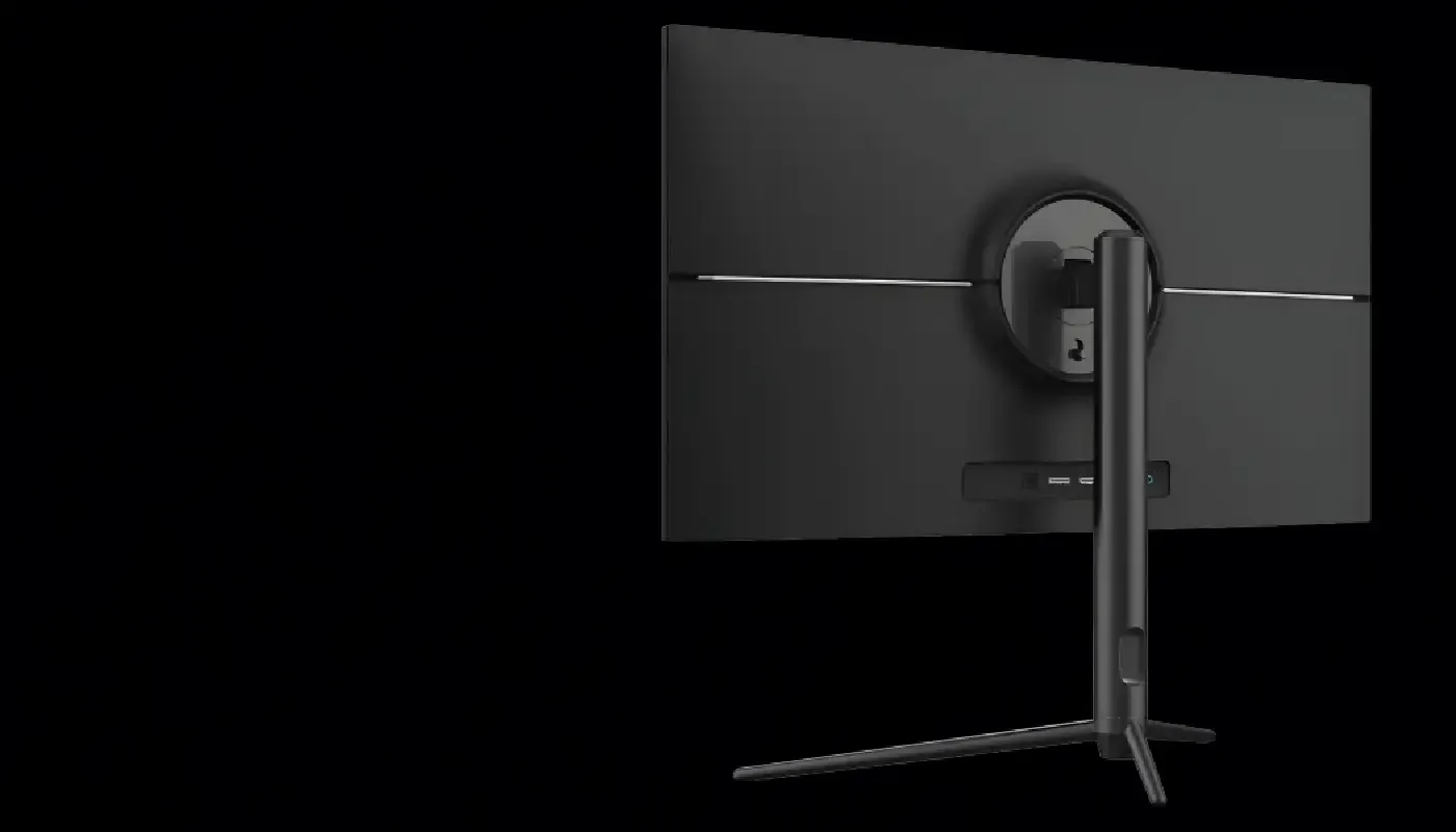 Close-up of adjustable stand on DAHUA LM24-E231A