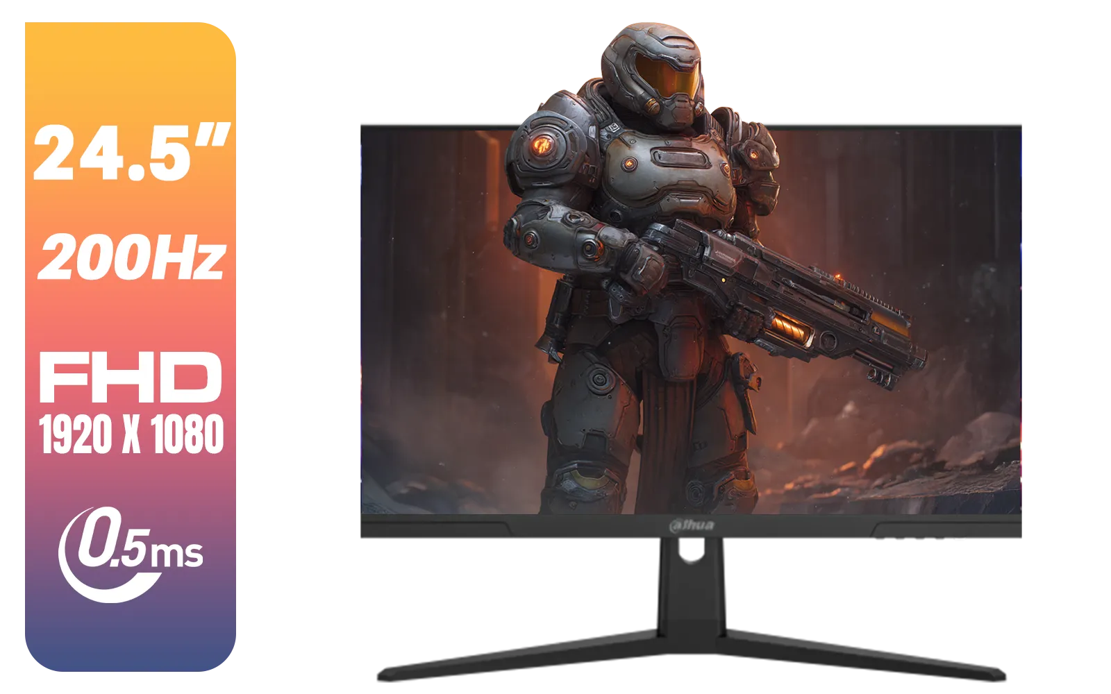 Dahua LM25-E231BN 24.5" Monitor / FHD 1920 x 1080 / 200Hz Refresh Rate / 0.5ms Response Time / DHI-LM25-E231BN
