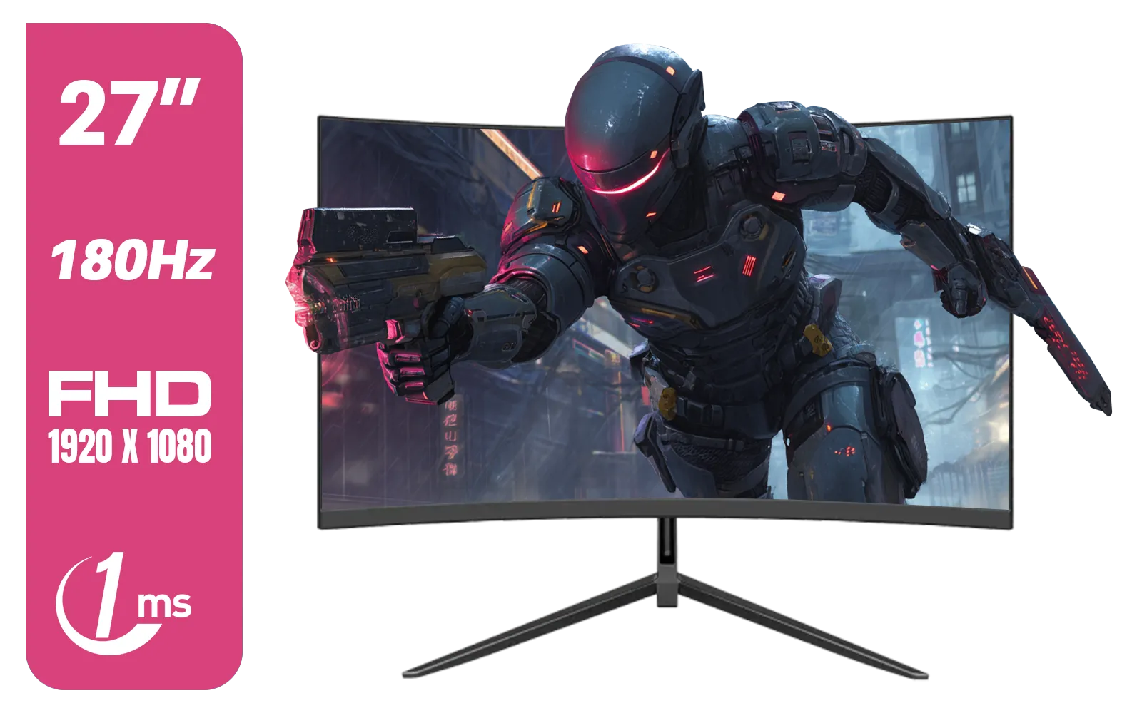 Dahua LM27-E230CN 27inch Gaming Monitor/ Ultra-narrow Bezel / 180Hz / VA Panel / DHI-LM27-E230CN