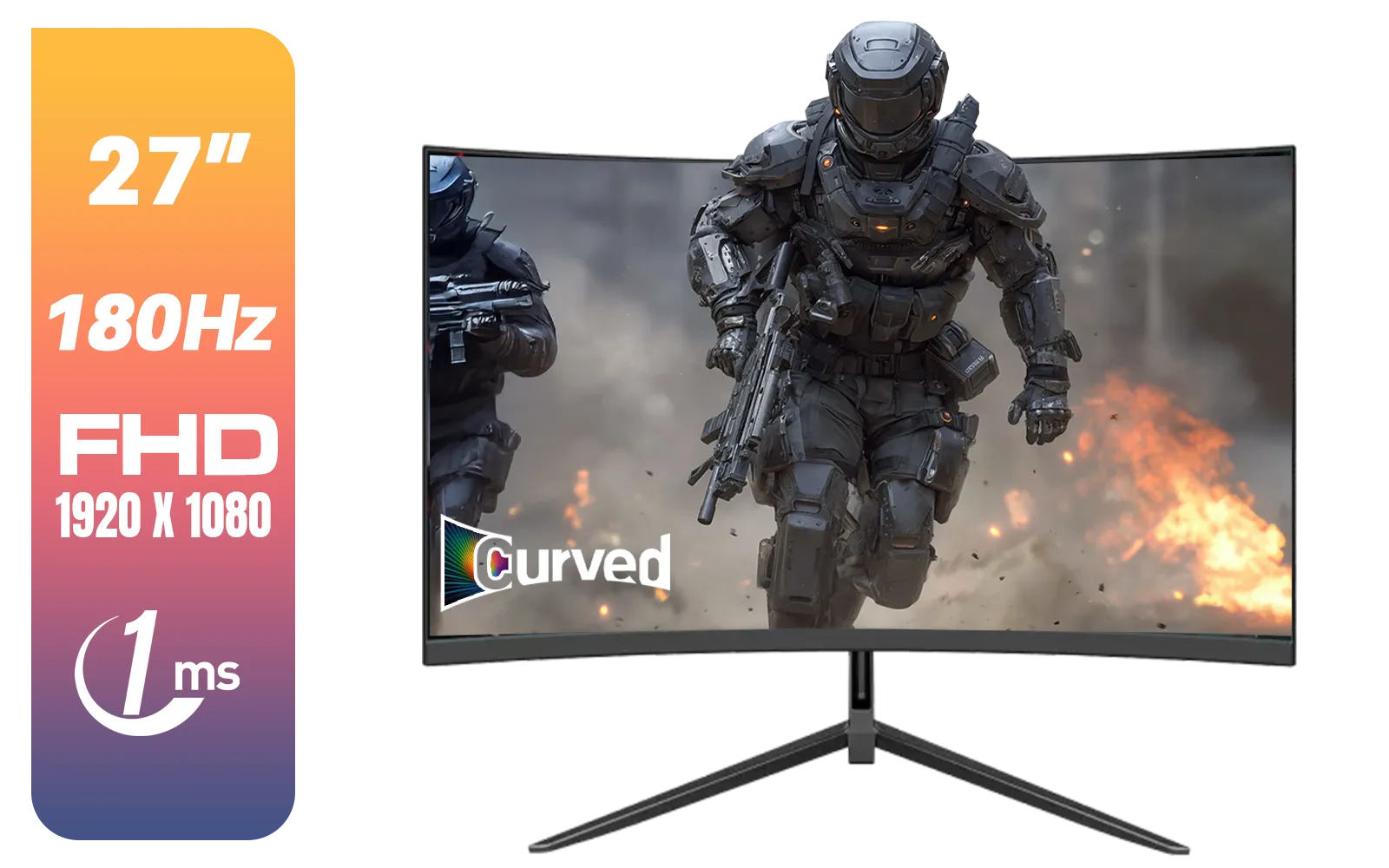Dahua LM27-E230CN 27inch Gaming Monitor/ Ultra-narrow Bezel / 180Hz / VA Panel / DHI-LM27-E230CN