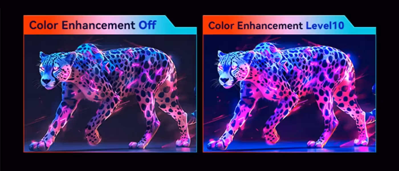 Dynamic OD overdrive levels listed in the on-screen menu of the Dahua monitor