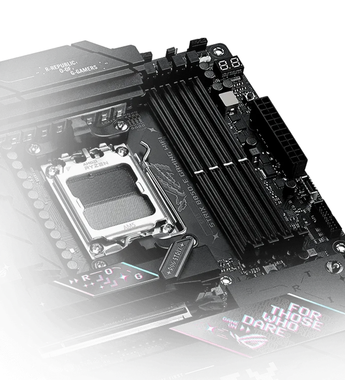 The Strix B850-E lets you overclock memory up to 8400+ MT/s.