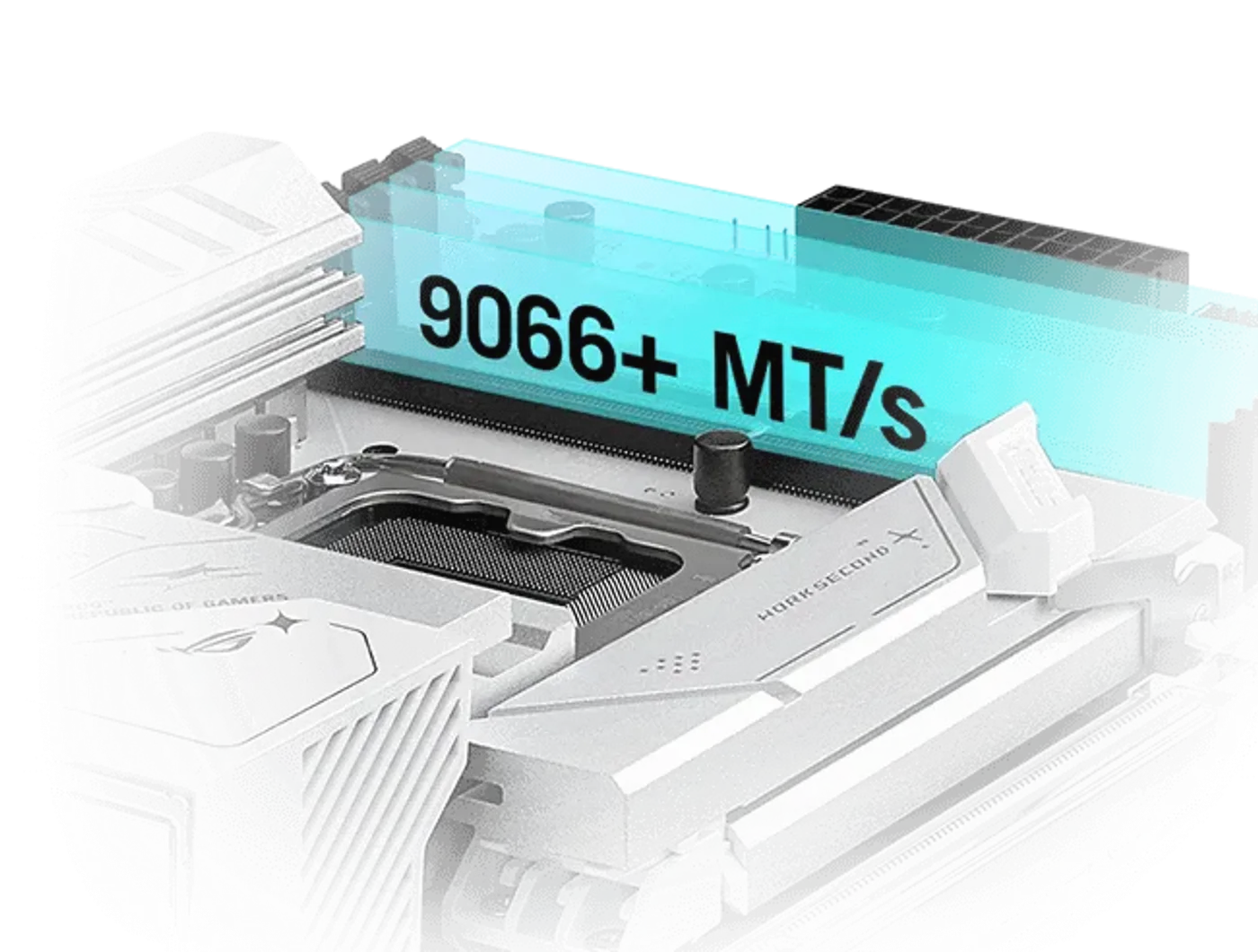 The Strix  B860-A lets you overclock memory up to 9066+ MT/s
